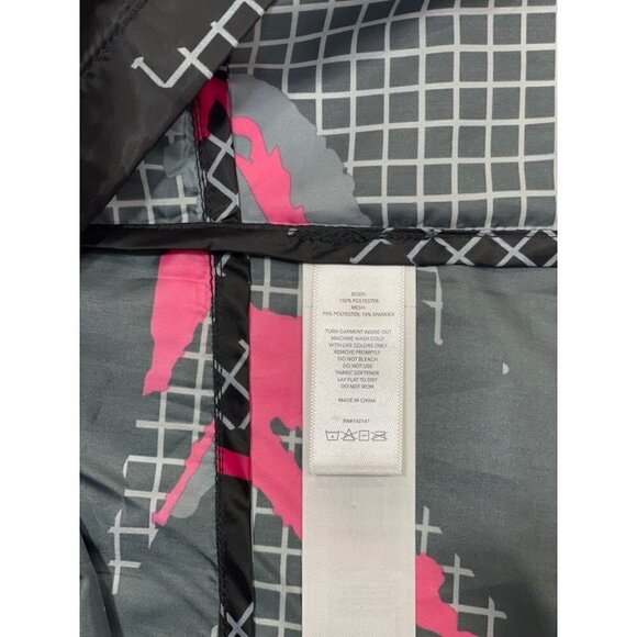NWT Rise by LuLaRoe Determined Athletic Zip Jacket Medium Black Pink Hi-Low Vent - Picture 7 of 16